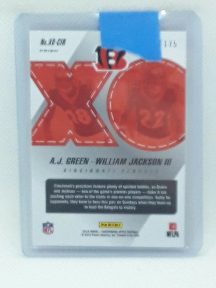 A.J. Green 2018 Contenders Optic Football X's & O's (/175) Cincinnati Bengals - Image 2 of 2