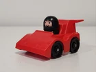 Vintage 1983 Fisher Price Little People Red Race Car Driver #2450 Toys Vtg Play