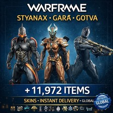 🎮 WARFRAME Twitch Drop - Valkyr Prime, Styanax, Gara Prime, Saryn +11,972 ITEMS