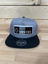 Nintendo NES Controller Gray  Black Snapback Hat Cap Retro Classic Video Games