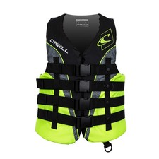 Men's Superlite USCG Life Vest,Black/Lime/Smoke:Lime,S