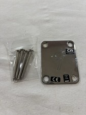 2022 Fender Player Stratocaster Neck Joint Plate Chrome F-Logo w/ HW