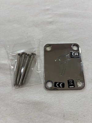 2022 Fender Player Stratocaster Neck Joint Plate Chrome F-Logo w/ HW