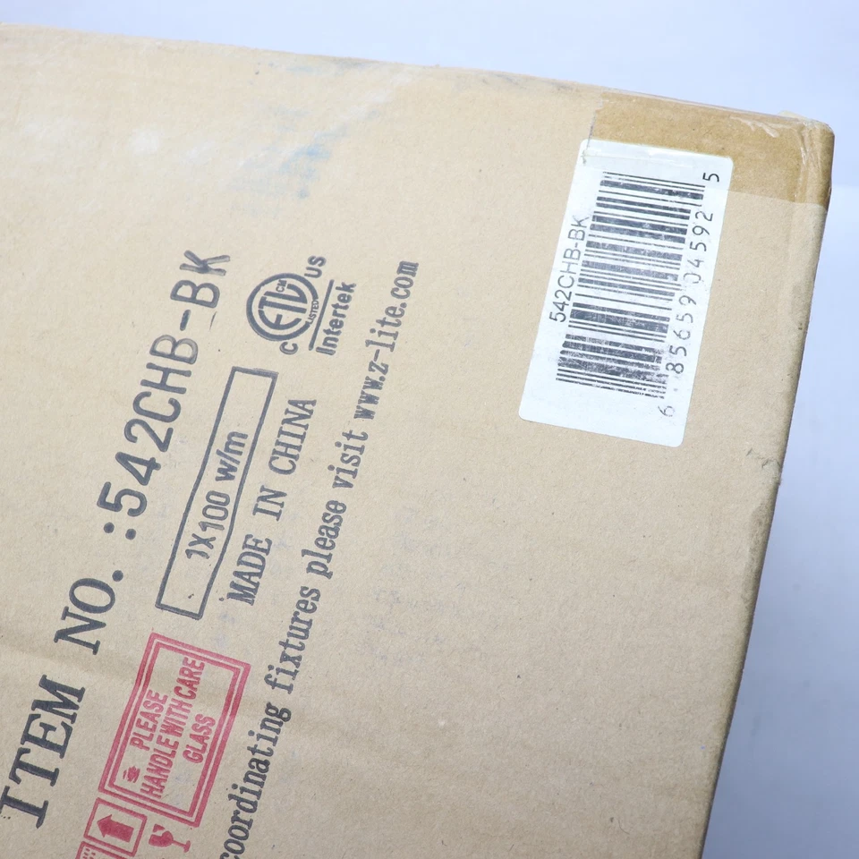 Уличный подвесной светильник Z-Lite 1 лампа без ламп в комплекте черный 15 дюймов 542CHB-BK - Изображение 2 из 4