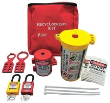 Zing 7121 PortableLockoutKit, Filled, Electrical, Red