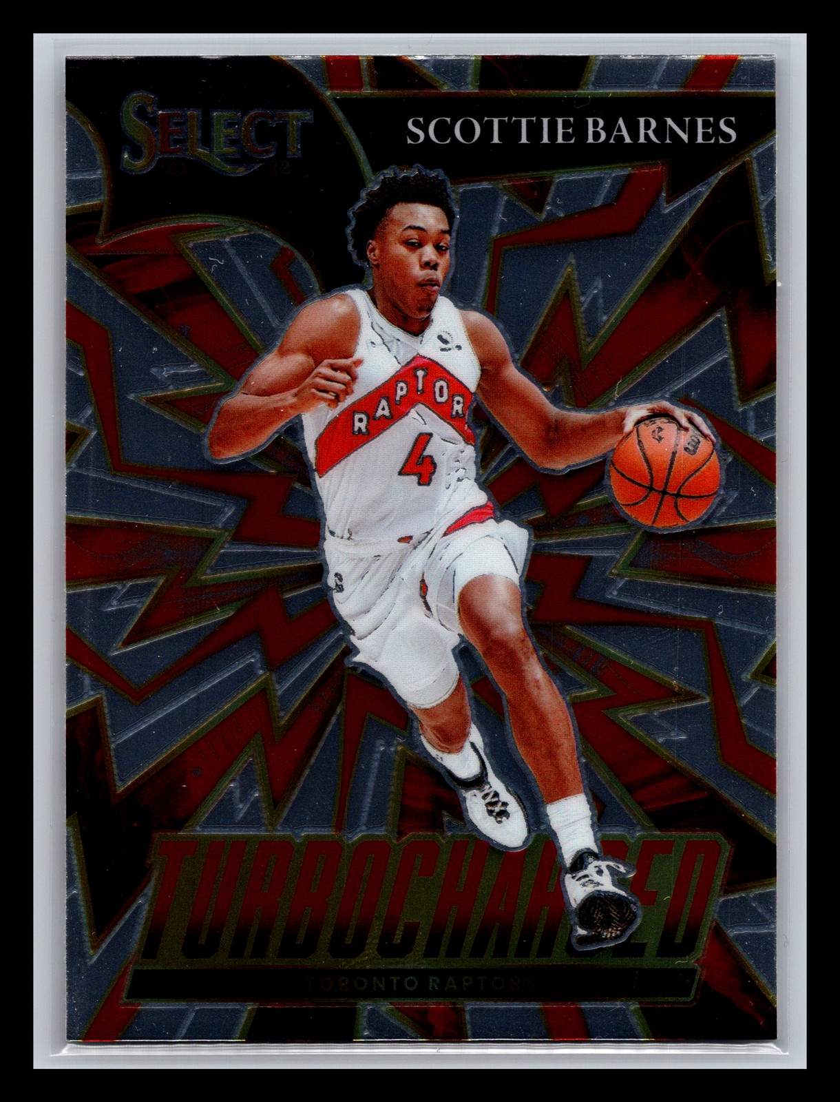 Scottie Barnes Toronto Raptors 2021-22 Panini Select #4 Turbo Charged