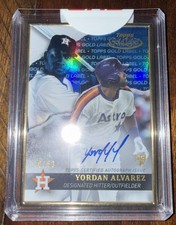 2020 Topps Gold Label Yordan Alvarez RC /50 Mystery Framed Auto #GLA-YA