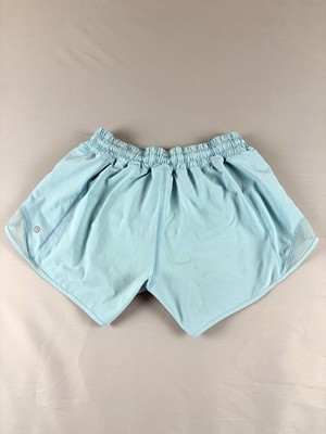 Lululemon Hotty Hot Low-Rise Lined Short 4  inseam Hydra Blue Size 6