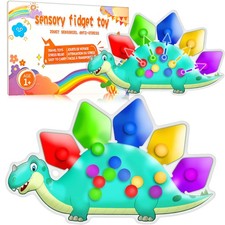 Valentine Day Gift for Toddler Boys Dinosaur Color Sorting 5.5" x 8.5", 1 Pc