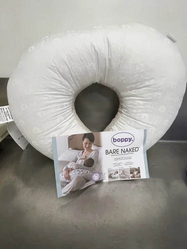 Boppy Bare Naked Nursing Breast Feeding Infant Support Pillow with Case NWOT