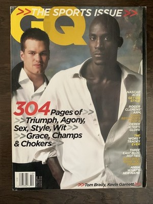 GQ MAGAZIN - USA 10-2002 - Tom Brady, Kevin Garnett