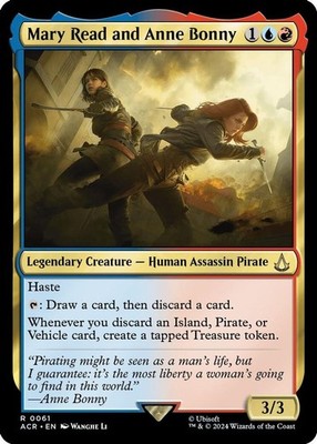 2024 Magic: The Gathering: ACR - Mary Read and Anne Bonny (#61, R, Near Mint)
