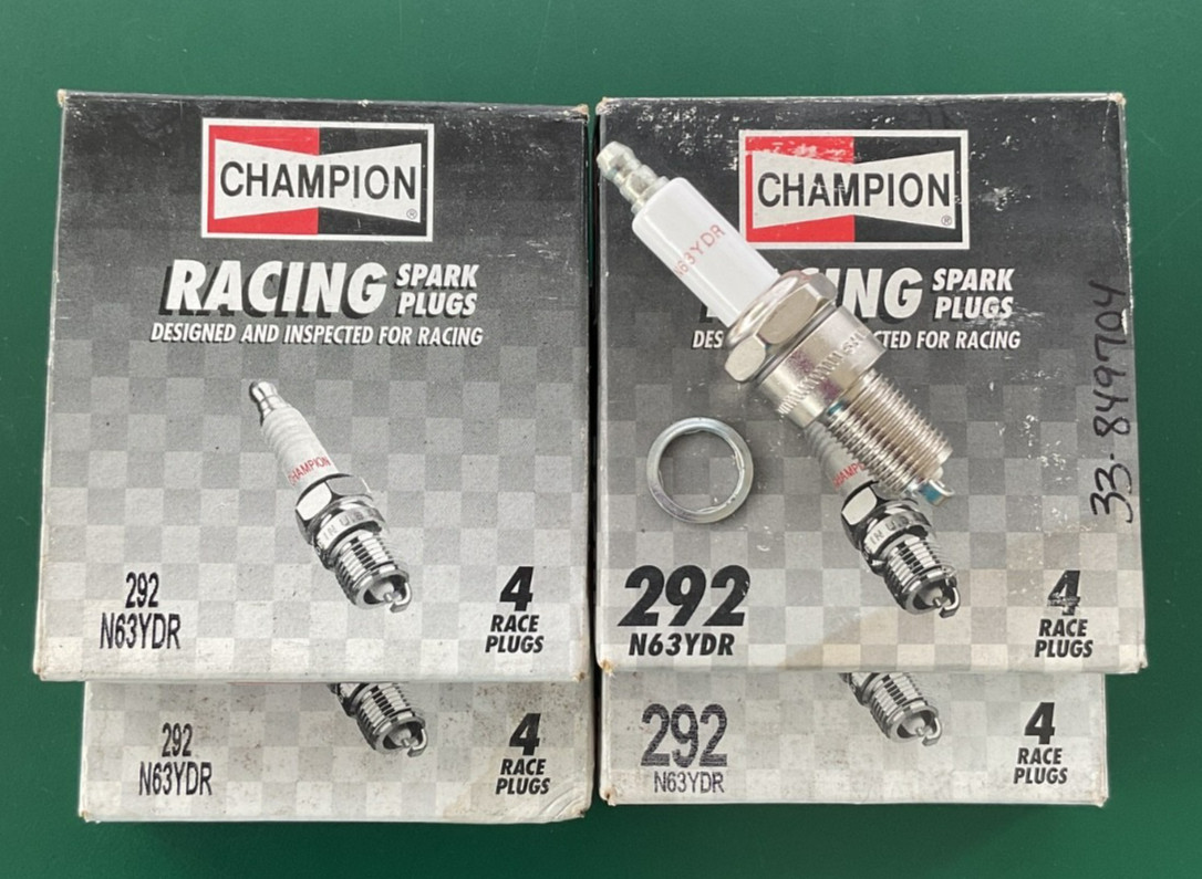 Champion Racing Spark Plug Stock # N63YDR   lot of 16 plugs  HISC