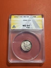 1942 Mercury Dime CERTIFIED Choice BU MS64 FSB Full Split Bands A+++