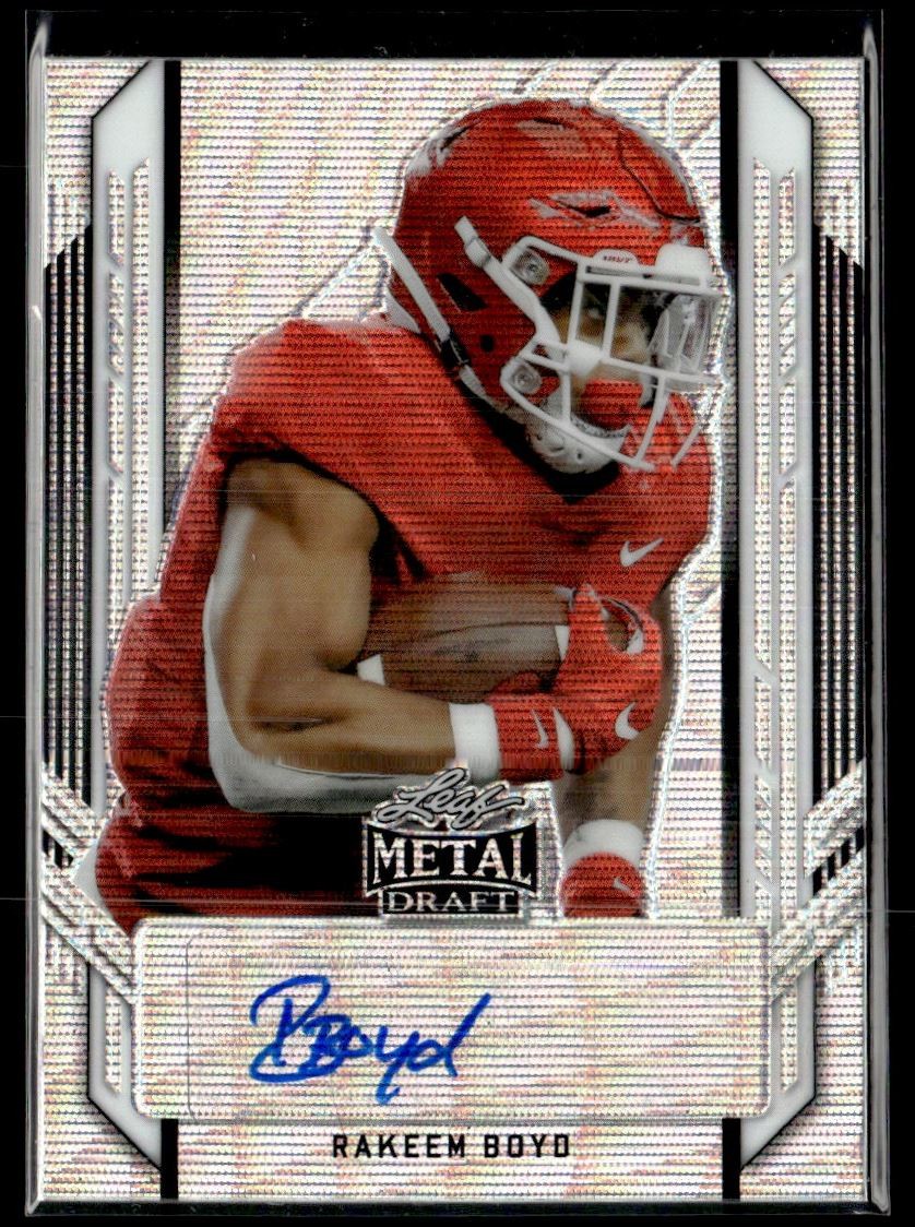 2021 Leaf Metal Draft Prizm Silver Auto Rakeem Boyd Auto 3/75 #PA-RB1