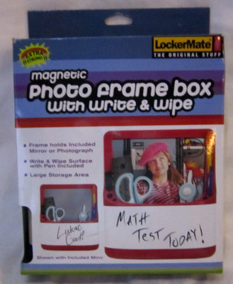 MAGNETIC PHOTO FRAME BOX WITH WRITE AND WIPE BY LOCKERMATE-BRAND NEW!B-36
