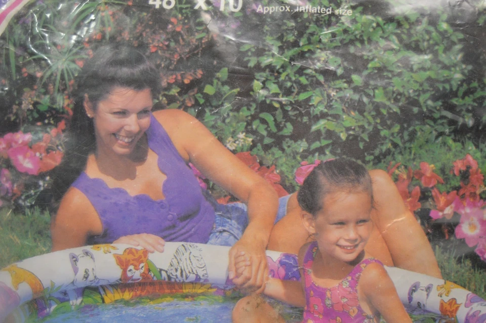 Vintage Intex Jungle Fun Pool 48"x10" 1994 Inflatable Swimming Children's Play - Image 3 of 4