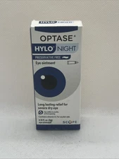 Optase HYLO Night Eye Ointment - Preservative Free Lubricant & Nighttime Ex 3/28