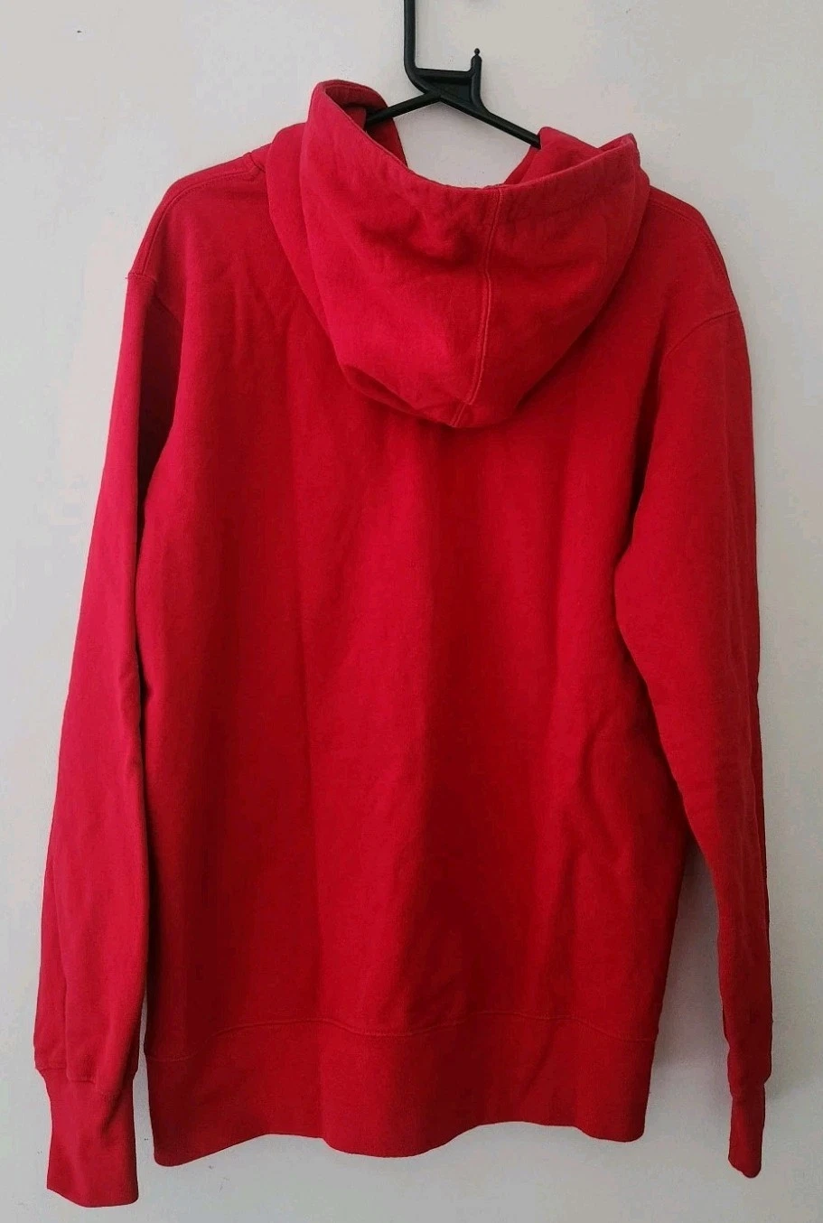 Felpa con cappuccio SS17 Supreme Small Box logo zip rossa L grande tono