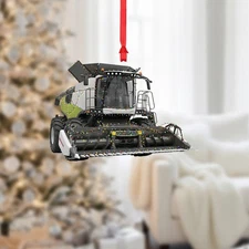 Claas Combine Harvester Christmas Ornament Farmer Gift Decor