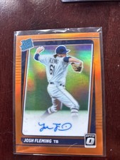 2021 Panini Donruss Optic Rated Rookie Signatures Josh Fleming #RRS-JF