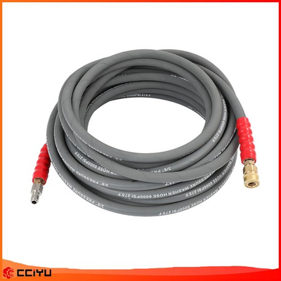#ad #ad 3 8quot; x 50ft 6000psi Hot Water Pressure Washer Hose 2 Braid R2 Gray $74.00