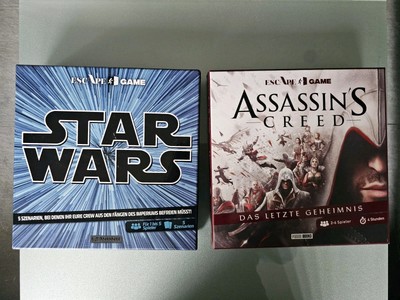 Rätselspiele Escape Game Assassins Creed + Star Wars von Panini (2 Spiele)