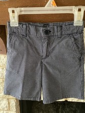 Janie and Jack Blue Plaid Shorts Size 3T