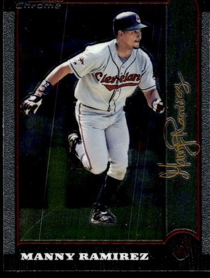 1999 Bowman Chrome Gold Signature Manny Ramirez #35