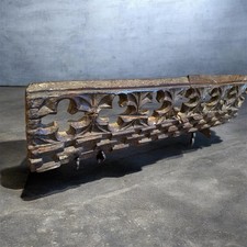 15th Century Rare Gothic Carved Pierced Chapel /Church Rail Rare Architectural ￼