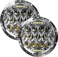 7 Inch Led Headlight Round H6024 Led Headlight DOT Approved Hi/Lo Beam DRL Chrom