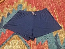 Womens Jane  Bleecker Navy Blue Sleep Shorts Lounge Size M