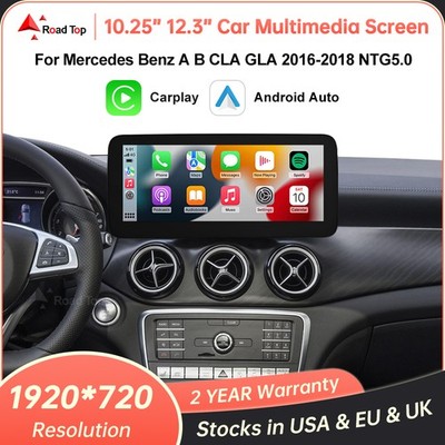 Wireless CarPlay Multimedia Stereo Auto TouchScreen For Benz A GLA CLA 2016-201