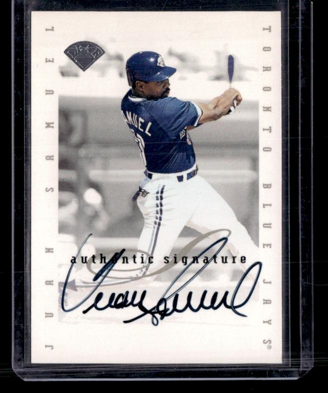 1996 Leaf Signature Series #NNO Juan Samuel Extended Series Autographs AU