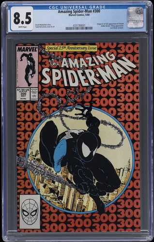 Amazing Spider-Man #300 CGC 8.5 White Pages 1st Full Appearance Venom!