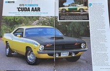 1970 Plymouth Barracuda Cuda Aar Restomod 7 Pg Article