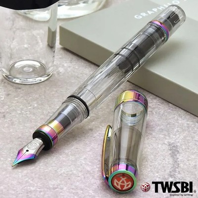 TWSBI, 580, Fountain Pen, STUB1.1, Stainless steel - ONE pen only