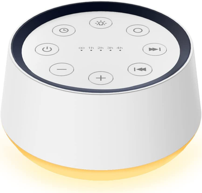 #ad Brown Noise Sound Machine with 30 Soothing Sounds 12 Colors Night Light White No $31.49