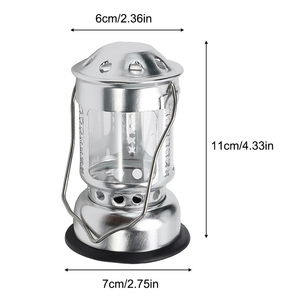 Outdoor Campeggio Lumino Supporto Alta Qualità Moderno Stile Argento 11cm IN - Immagine 2 di 4
