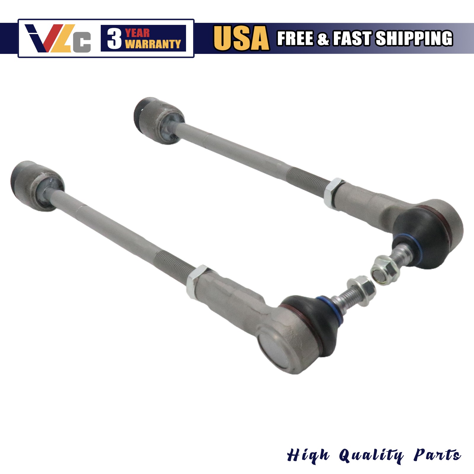 Qty2 For Maserati GranCabrio Quattroporte GranTurismo New Outer Tie Rod End Kit