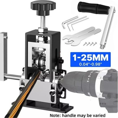 Manual Wire Stripper Stripping Machine 0.06-1 in Hand Crank or Drill 1-25MM