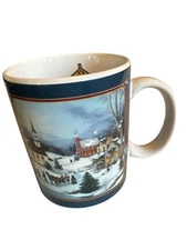 Lang and Wise Collector Mug LNS #3 1999 "The  Road Home" Christmas EUC