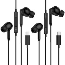 Pixel Earbuds Wired USB C Headphones for Google 10 Pro XL,10 Black