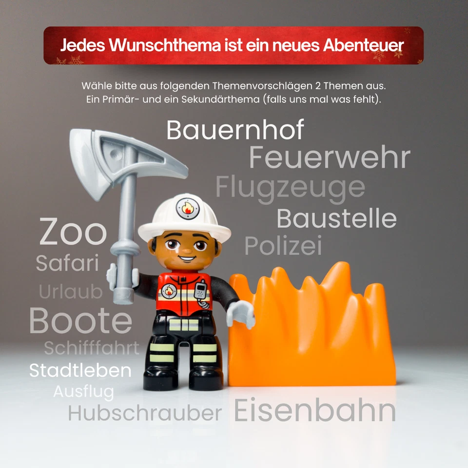 LEGO DUPLO Wunschpaket: Über 1 kg + 14 Themen wie Bauernhof Feuerwehr Baustelle - Bild 4 von 4