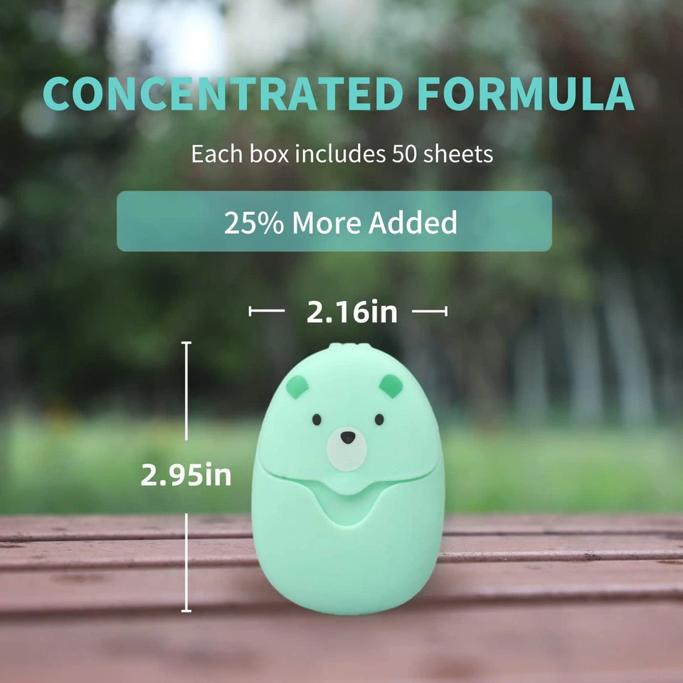 6 Boxes (300 Sheets) Mini Portable Disposable Travel Paper Soap Sheets Foaming H - Image 4 of 4