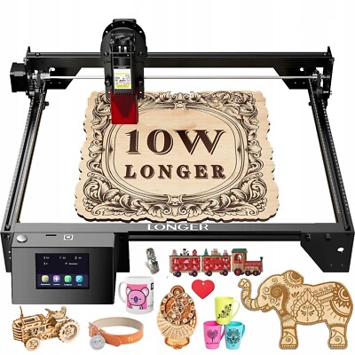 LONGER 10W Laser Graviermaschine Lasergravierer 400x400mm Dioser für Holz Metall