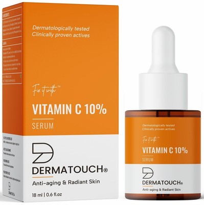 DERMATOUCH Vitamin C 10% Serum | Für Anti-Aging und strahlende Haut
