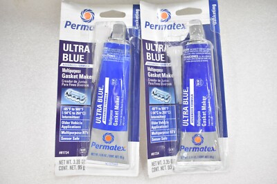 PERMATEX 81724 ULTRA BLUE RTV SILICONE GASKET (LOT OF 2)