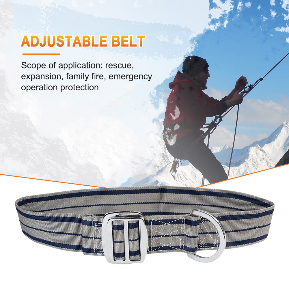 Mountaineering Waist Safety Body Belt Climbing Harness (Adjustable Grey