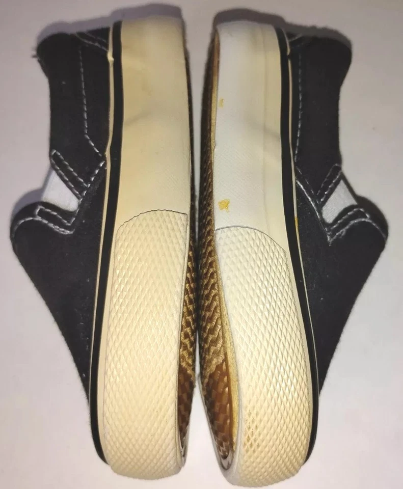 Joe Boxer Niño Pequeño Negro Blanco Lona Tenis Zapatos Talla 5 Foto 3 de 4